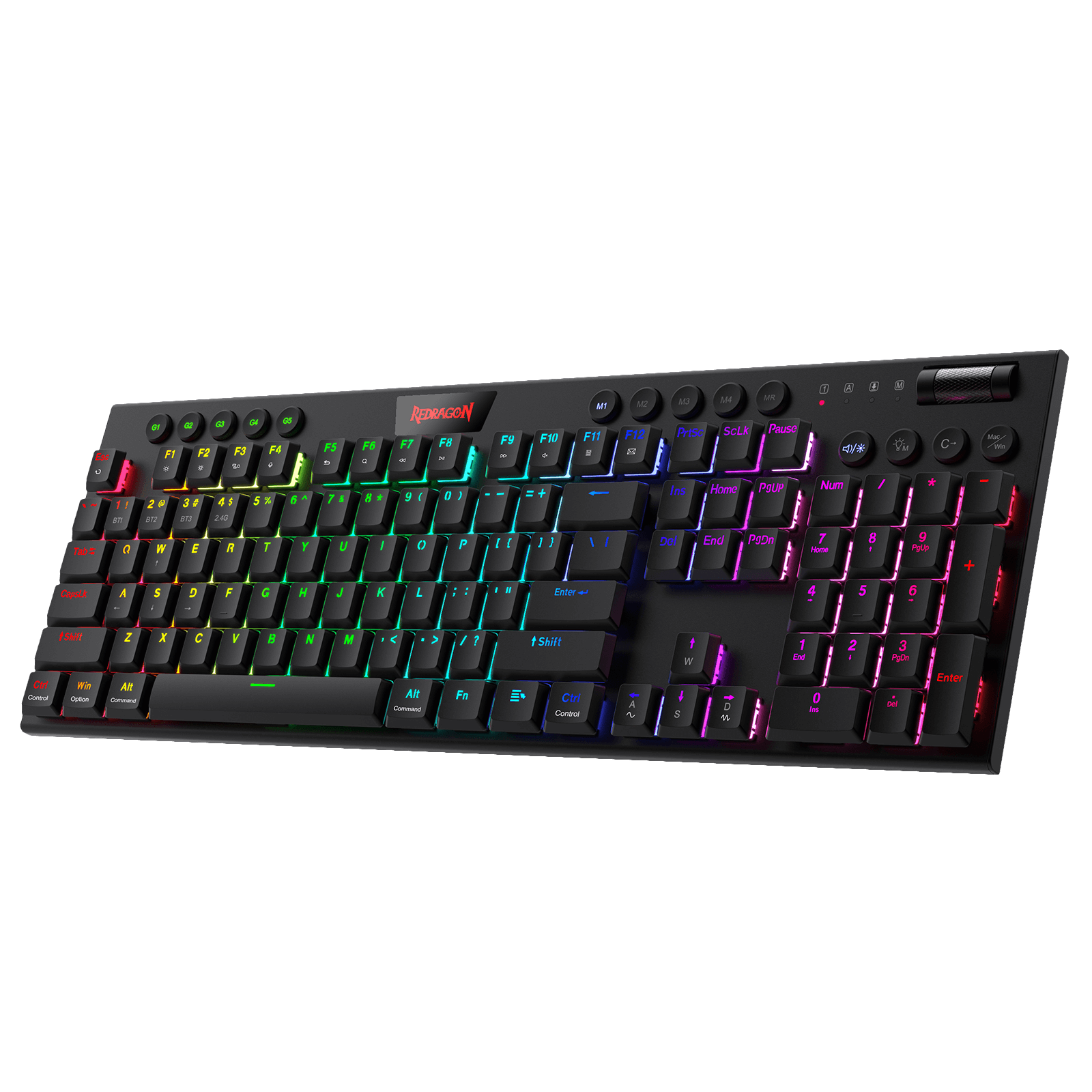 Redragon K618 Wireless Ultra-Thin Low Profile RGB Mechanical Keyboard