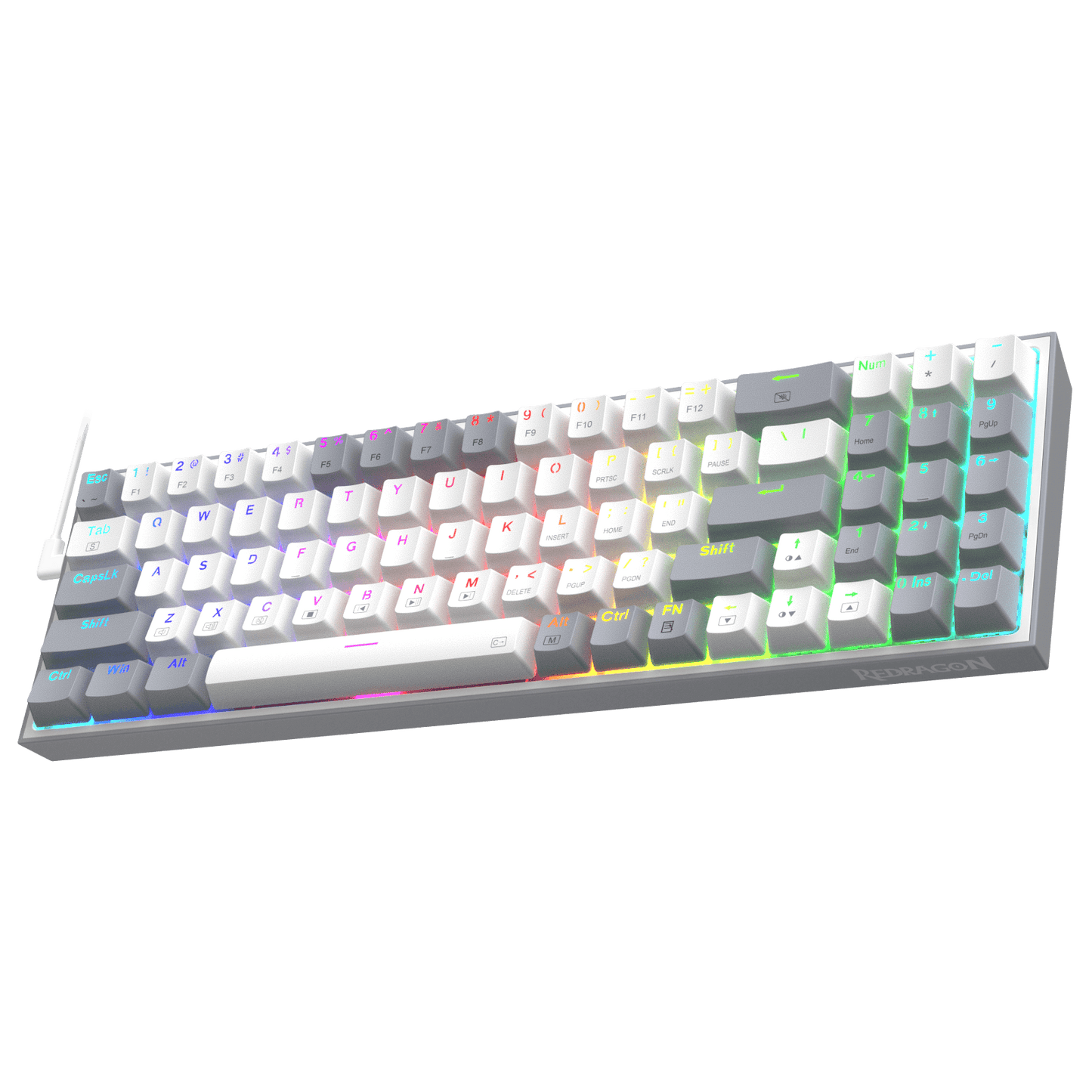 Redragon K628 Pollux 75% Wired RGB Gaming Keyboard