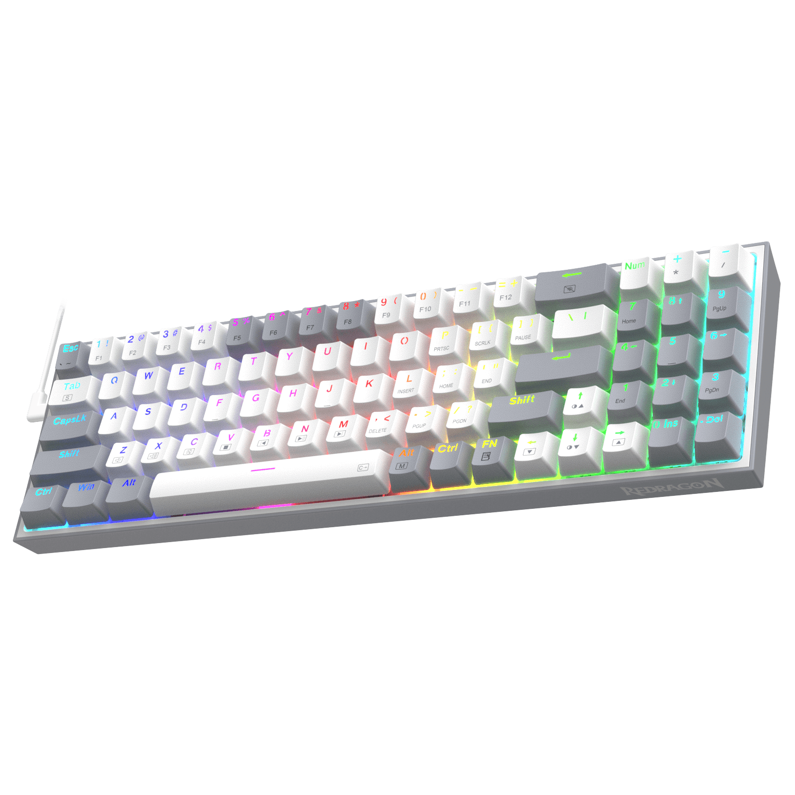 Redragon K628 Pollux 75% Wired RGB Gaming Keyboard