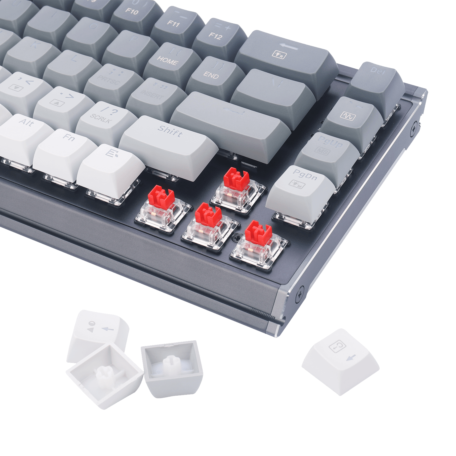Redragon K641 SHACO PRO 65% Aluminum Mechanical Keyboard, Blue & Grey ...