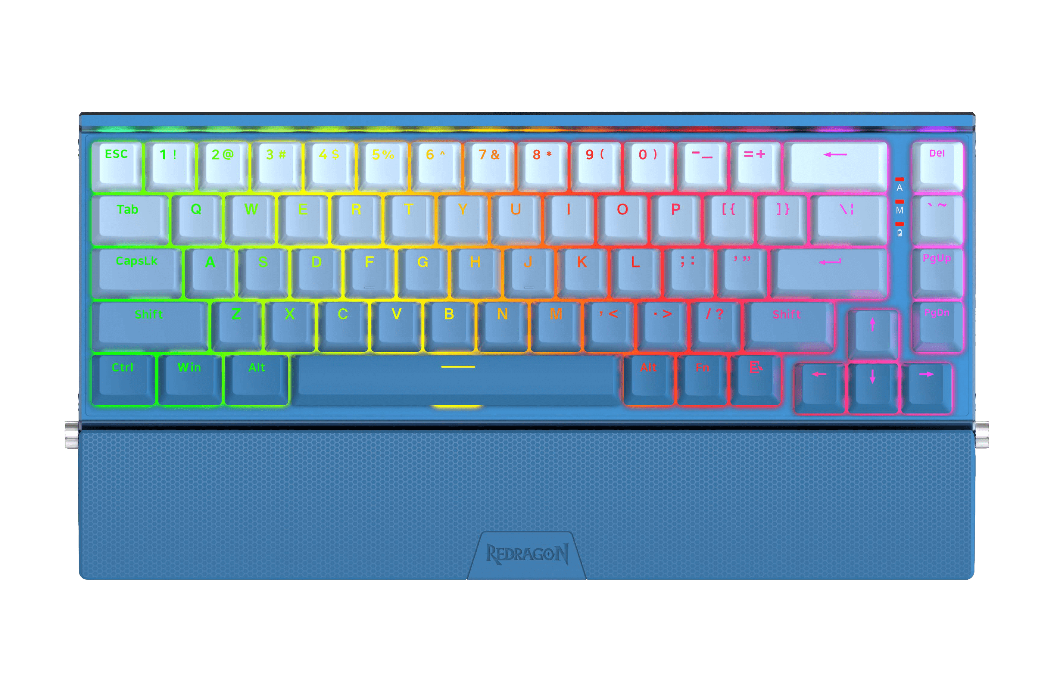 Redragon K641 SHACO PRO 65% Aluminum Mechanical Keyboard, Blue & Grey ...
