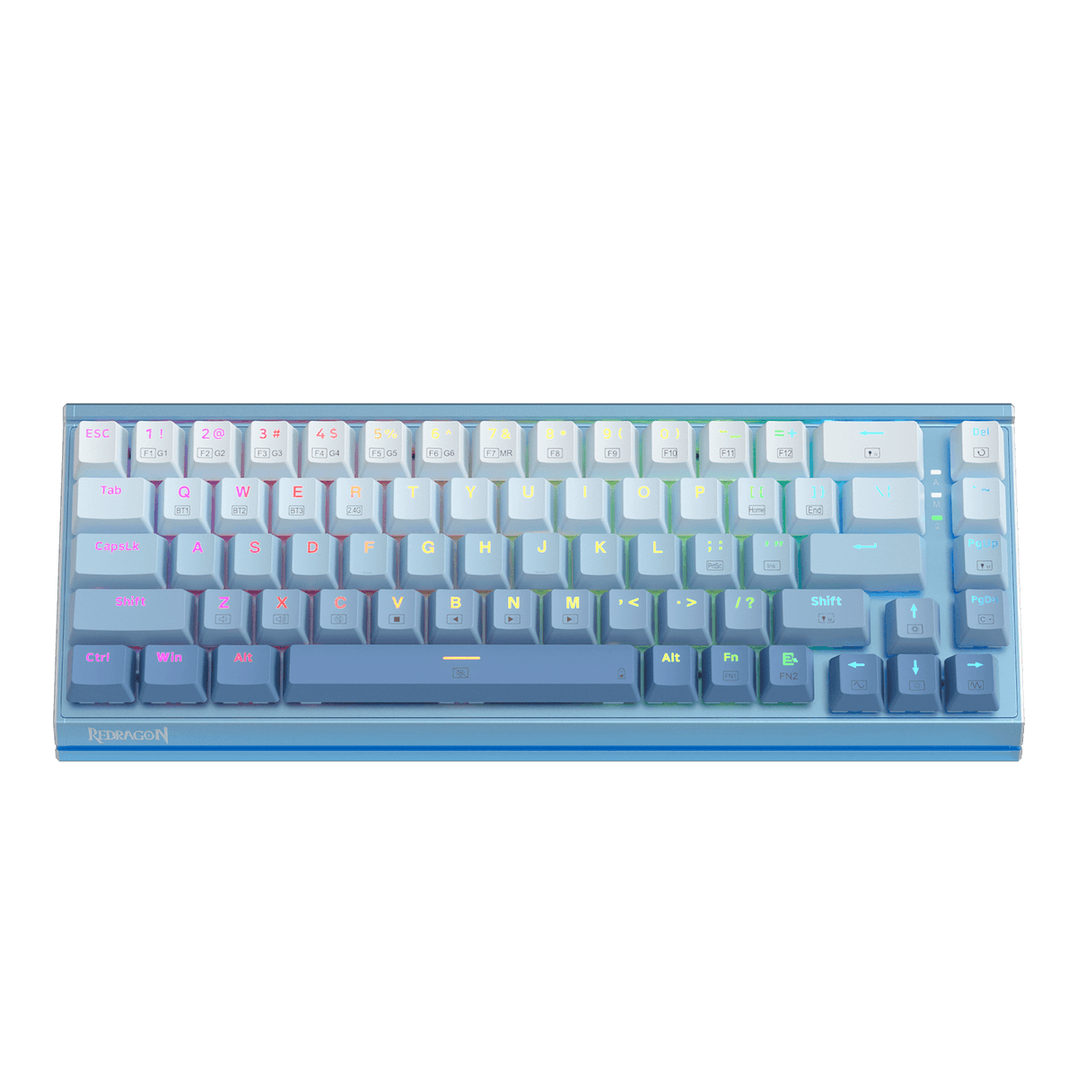 Redragon K641 SHACO PRO 65% Aluminum Mechanical Keyboard, Blue & Grey ...