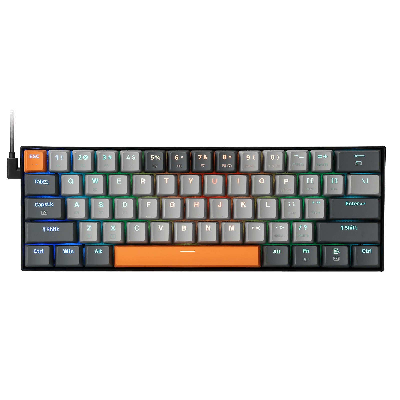 Redragon K644 SE 60% Wired RGB Hot-Swappable Gaming Keyboard