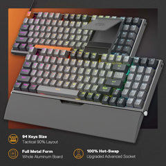 Redragon K648 90% Wired Aluminum RGB Gaming Keyboard