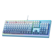 104 Keys Wired Mechanical Keyboard w/Weighted Aluminum Frame