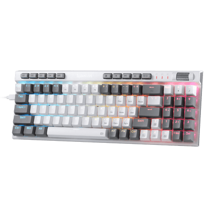 Redragon K655 75% RGB Wired Mechanical Gaming Keyboard, 78 Keys Hot-Swap Mechanical Keyboard w/Aluminum Cover Board, Upgraded Socket and Onboard Macro/Media Keys, Quiet Linear Red Switch