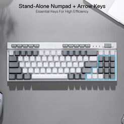 Redragon K655 75% RGB Wired Mechanical Gaming Keyboard, 78 Keys Hot-Swap Mechanical Keyboard w/Aluminum Cover Board, Upgraded Socket and Onboard Macro/Media Keys, Quiet Linear Red Switch
