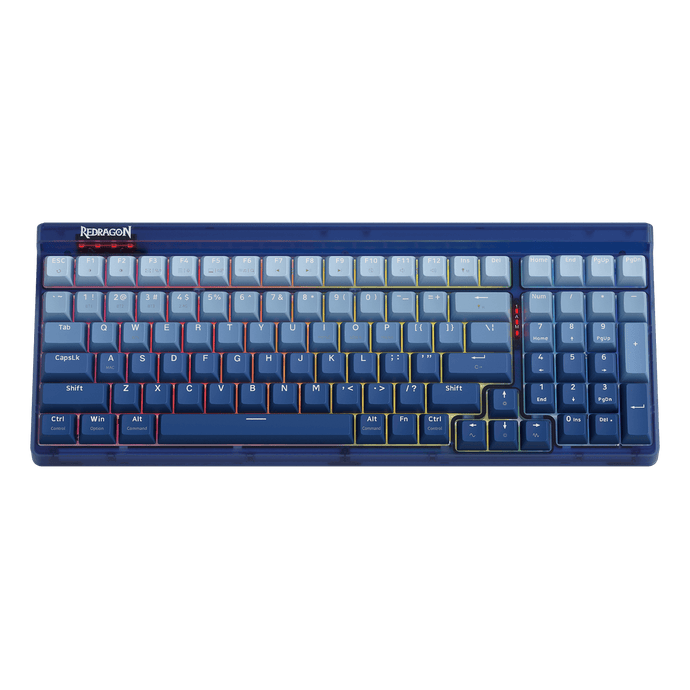 Redragon K656 PRO 3-Mode Wireless RGB Gaming Keyboard blue color