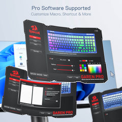 Redragon K656 PRO 3-Mode Wireless RGB Gaming Keyboard blue color