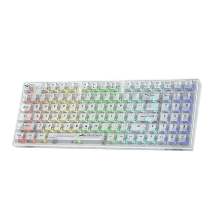 94 Keys Full-Transparent Hot-Swap Mechanical Keyboard w/Upgraded Socket