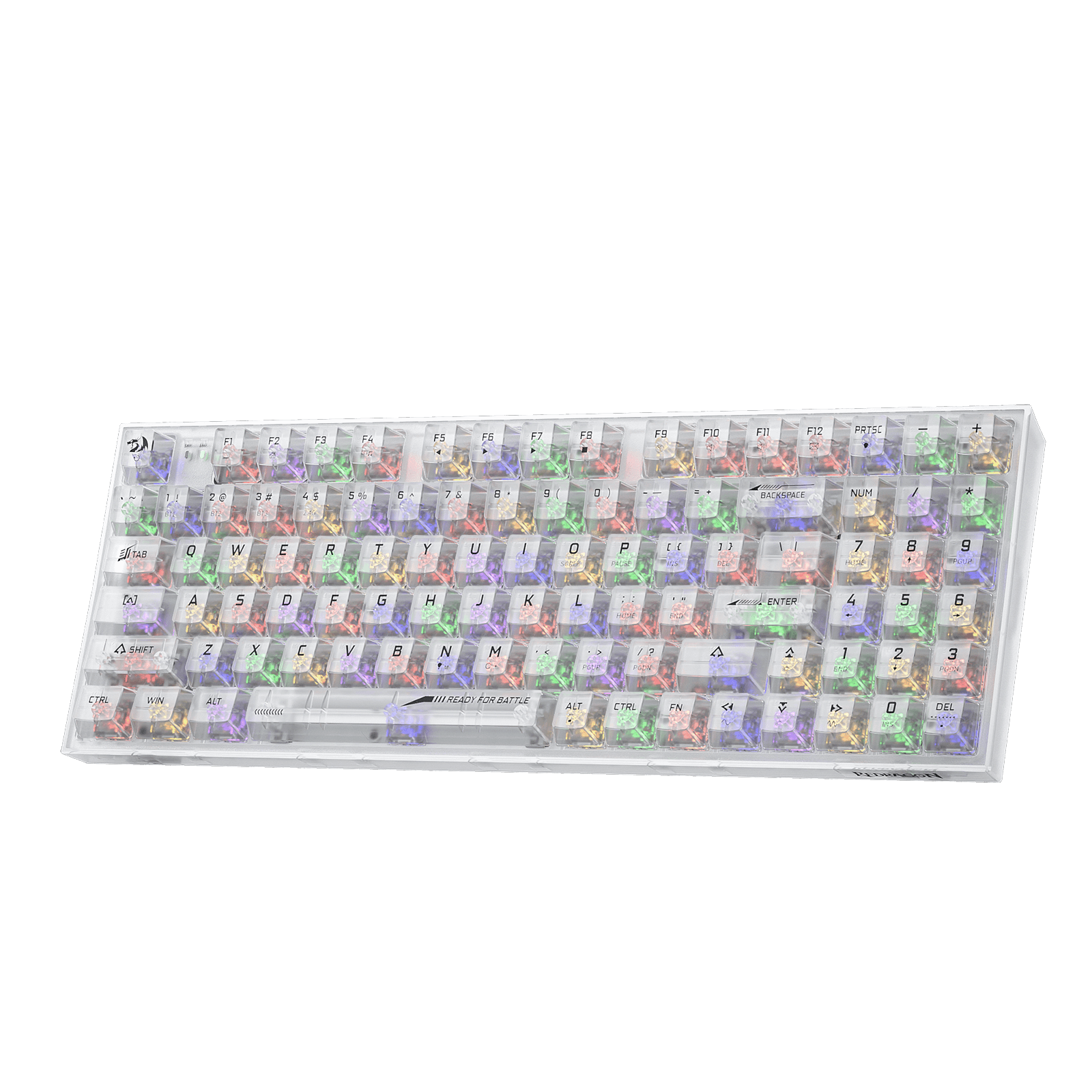 94 Keys Full-Transparent Hot-Swap Mechanical Keyboard w/Upgraded Socket