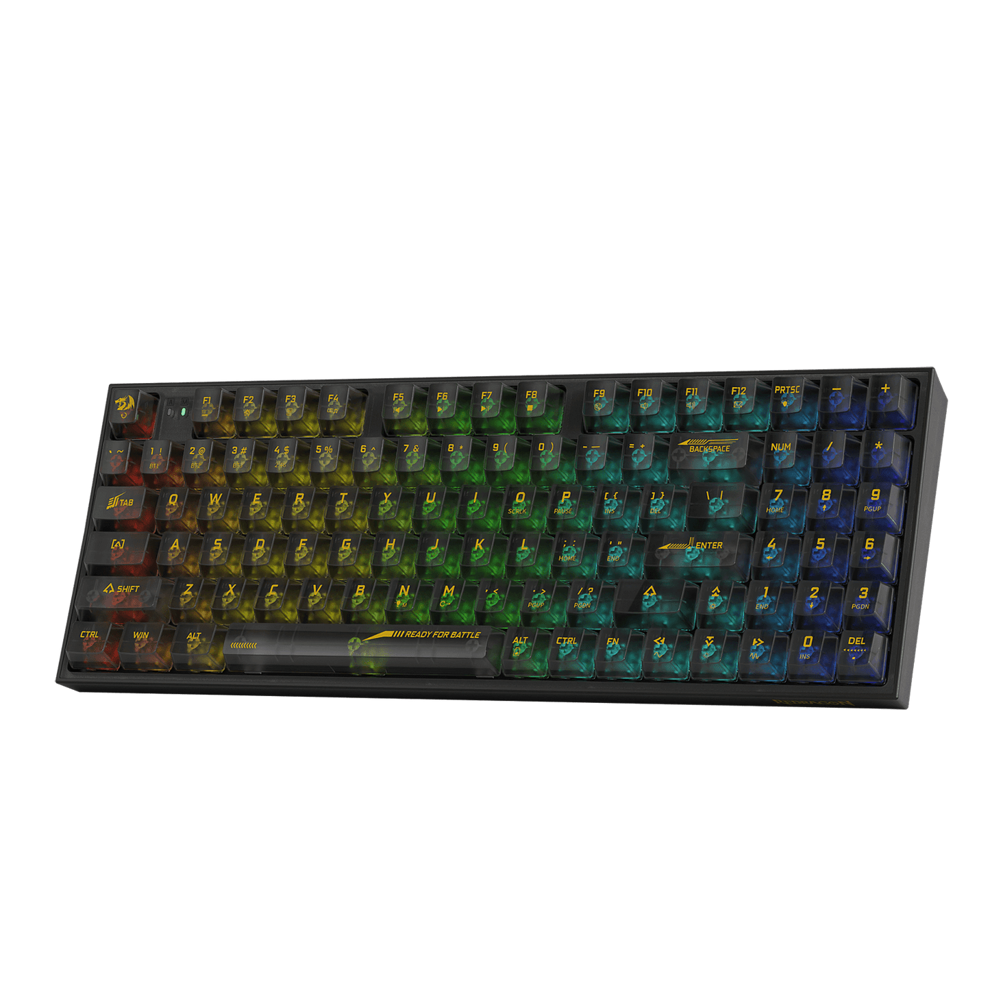 94 Keys Full-Transparent Hot-Swap Mechanical Keyboard w/Upgraded Socket