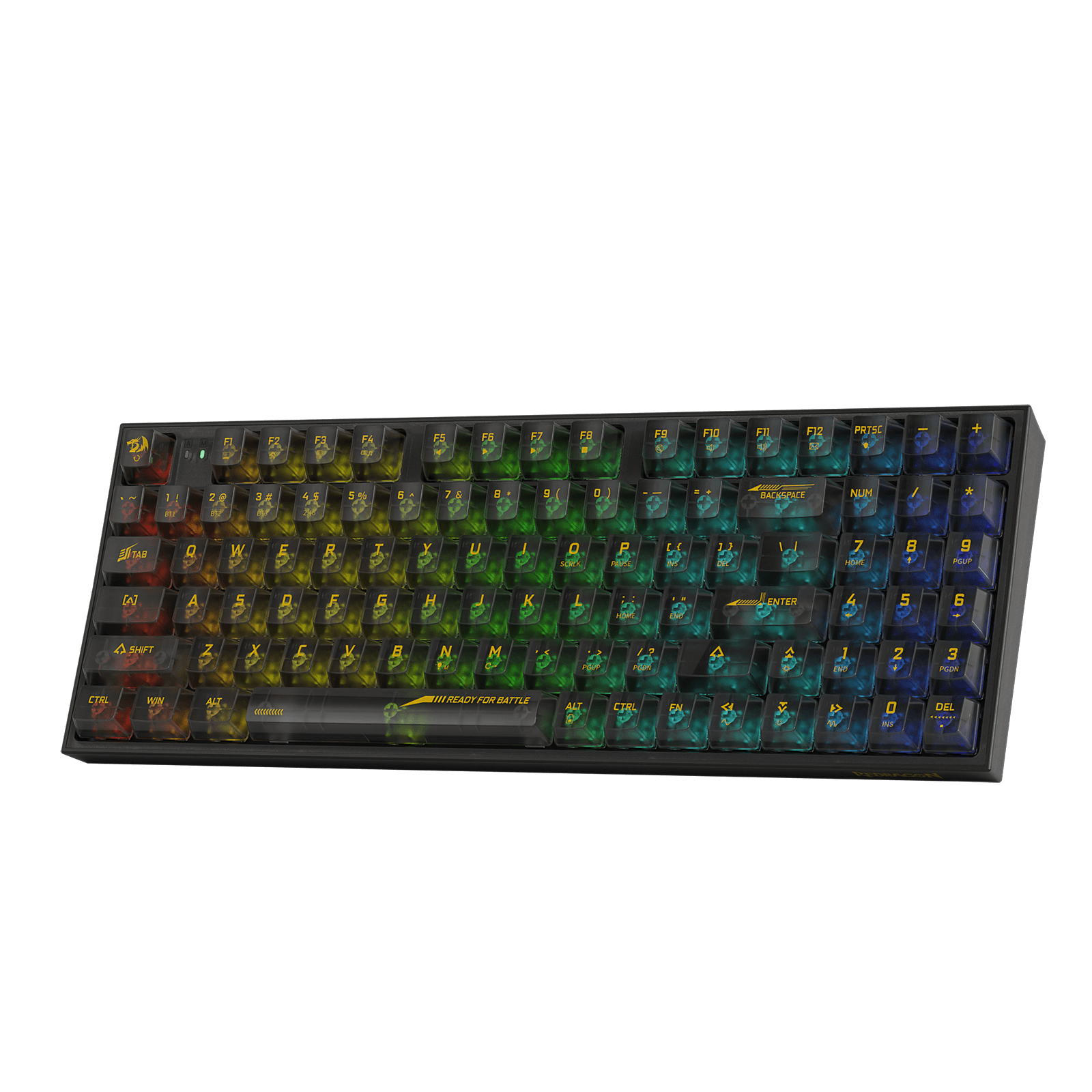 94 Keys Full-Transparent Hot-Swap Mechanical Keyboard w/Upgraded Socket