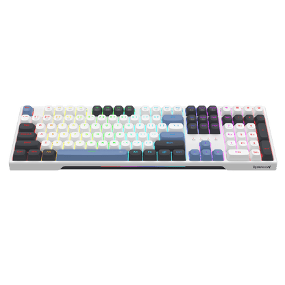 Redragon K668 Wired Gasket RGB Gaming Keyboard, 108 Keys Mechanical Keyboard w/Extra 4 Hotkeys, Upgraded Hot-swappable Socket, Sound Absorbing Foam, Mixed Color Keycaps, Custom Linear Switch