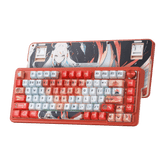 Redragon K673 PRO SE 75% 81 Keys Wireless Gasket RGB Gaming Keyboard, 3-Mode Anime Mechanical Keyboard w/Hot-Swap Socket, Dedicated Knob Control & 5-Layer Noise Dampening, Custom Hi-Fi Linear Switch