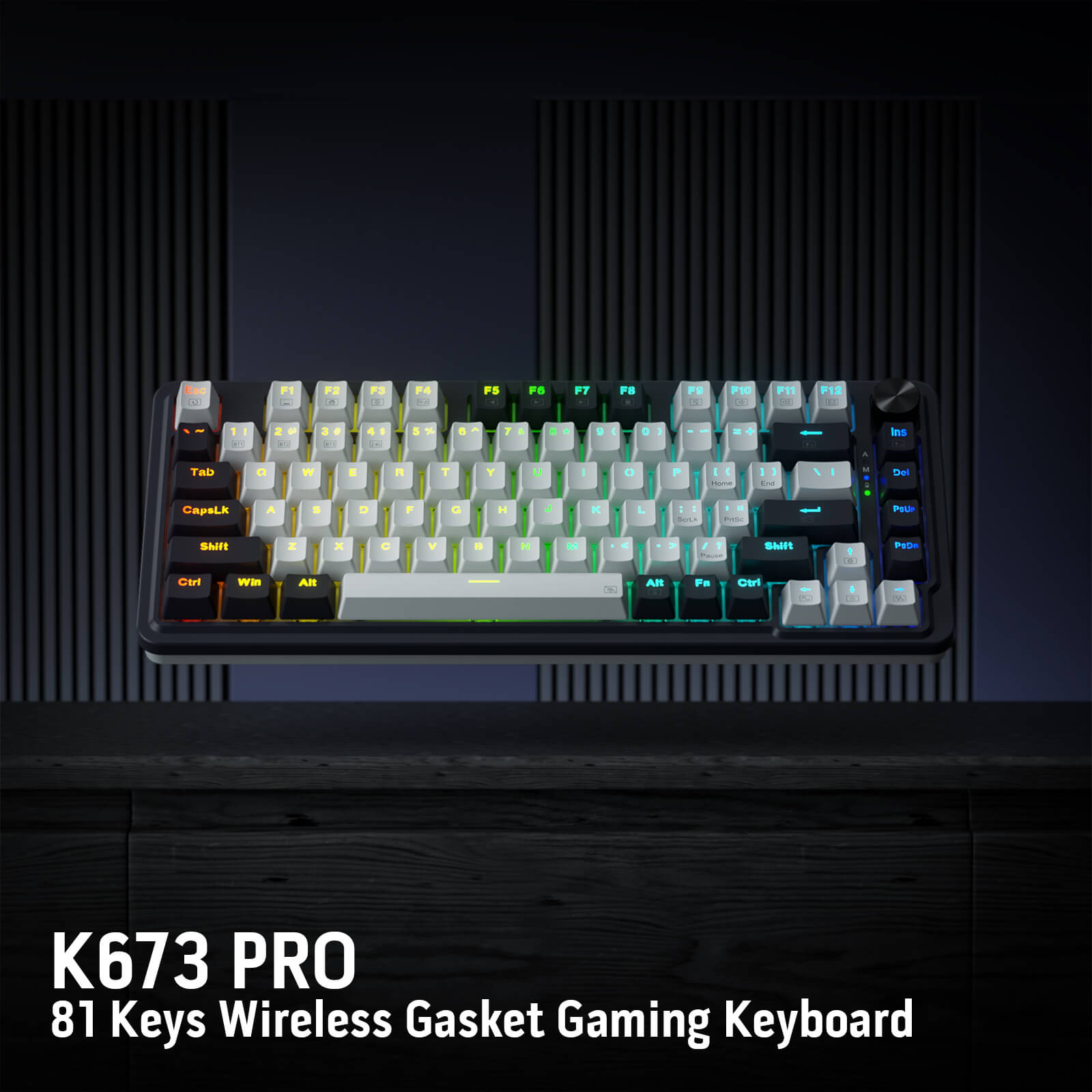 Redragon UCAL K673 PRO 75% Wireless Gasket RGB Gaming Keyboard