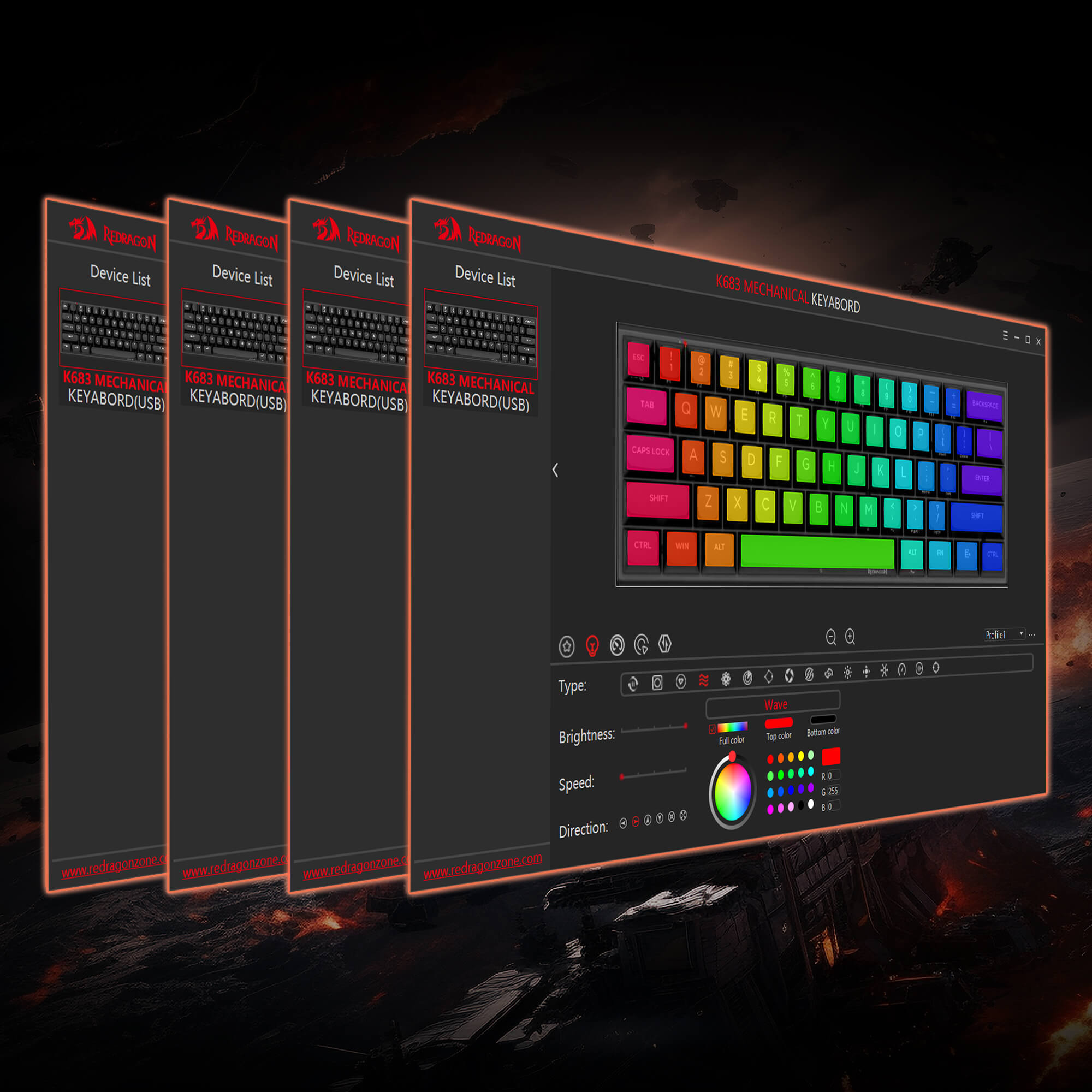 Redragon K683 60% 8K Magnetic Hall Effect Rapid Trigger Gaming Keyboard ...