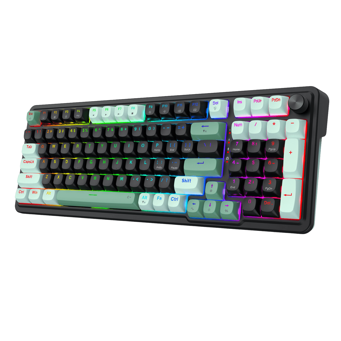 Redragon K686 HE Rapid Trigger Gaming Keyboard, 98 Keys 8K Wired Mechanical Keyboard w/ Next-Gen UltraMag 100% POM Silky Magnetic Switch, Dual-Module Floating Patent Structure Design, 2-Layer Noise Dampening