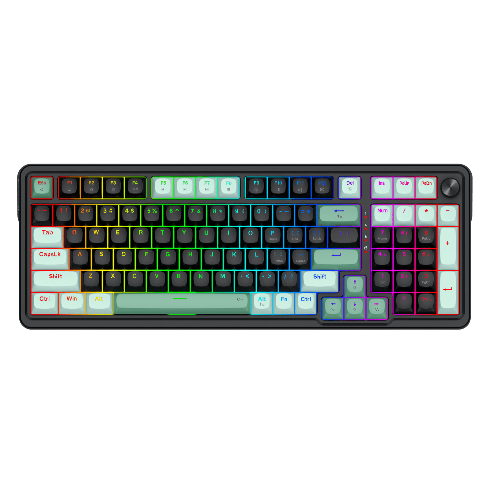 Redragon K686 HE Rapid Trigger Gaming Keyboard, 98 Keys 8K Wired Mechanical Keyboard w/ Next-Gen UltraMag 100% POM Silky Magnetic Switch, Dual-Module Floating Patent Structure Design, 2-Layer Noise Dampening