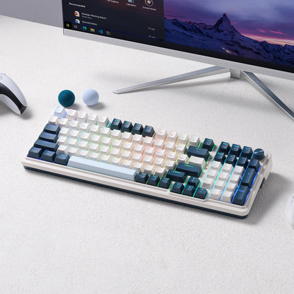 3-Mode Win/Mac Mechanical Keyboard w/5-Layer Noise Dampening