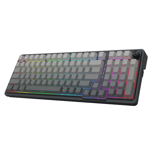 Redragon K686 PRO 98 Keys Wireless Gasket RGB Gaming Keyboard, 3-Mode PBT Mechanical Keyboard w/Hot-Swap South-Facing RGB Socket, Dedicated Knob Control & 5-Layer Noise Dampening, Gradient PBT Keycaps