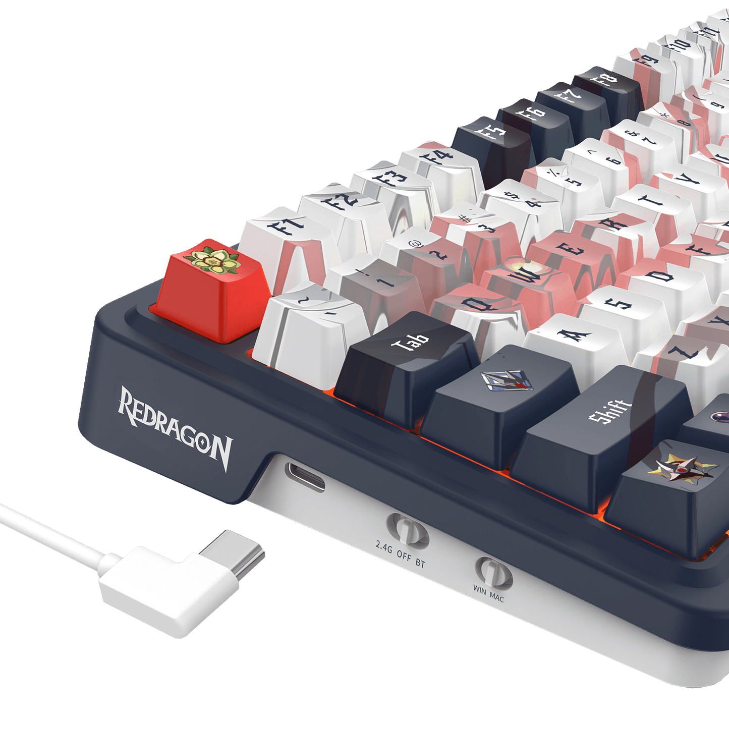 3-Modes Anime Mechanical Keyboard w/Hot-Swap Socket