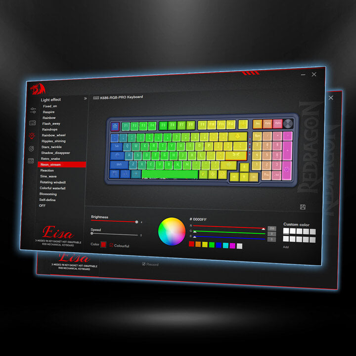 3-Mode Win/Mac Mechanical Keyboard w/5-Layer Noise Dampening