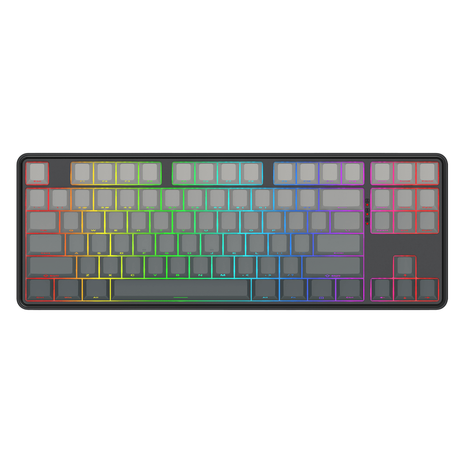 Redragon K707 HE Rapid Trigger Gaming Keyboard, 87 Keys TKL Wired Mechanical Keyboard w/Hyper-Fast Actuation Hall Effect Magnetic Switch, Actuation Point Adjustable, Side Printed PBT Gradient Keycaps