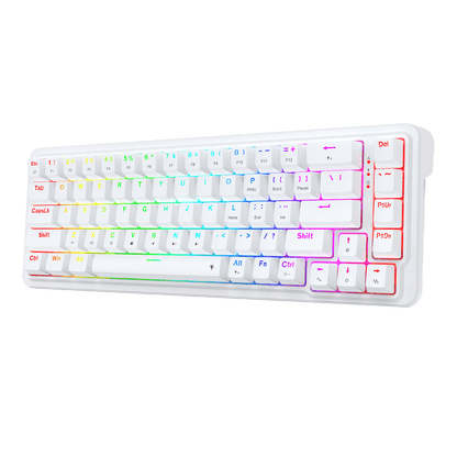 Redragon K709 65% Wired Gasket RGB Gaming Keyboard, 68 Keys Hot-Swap Compact Mechanical Keyboard w/Free-Mod Socket, 3-Layer Noise Dampening & Dedicated Arrow Keys, Quiet Custom Linear Switch