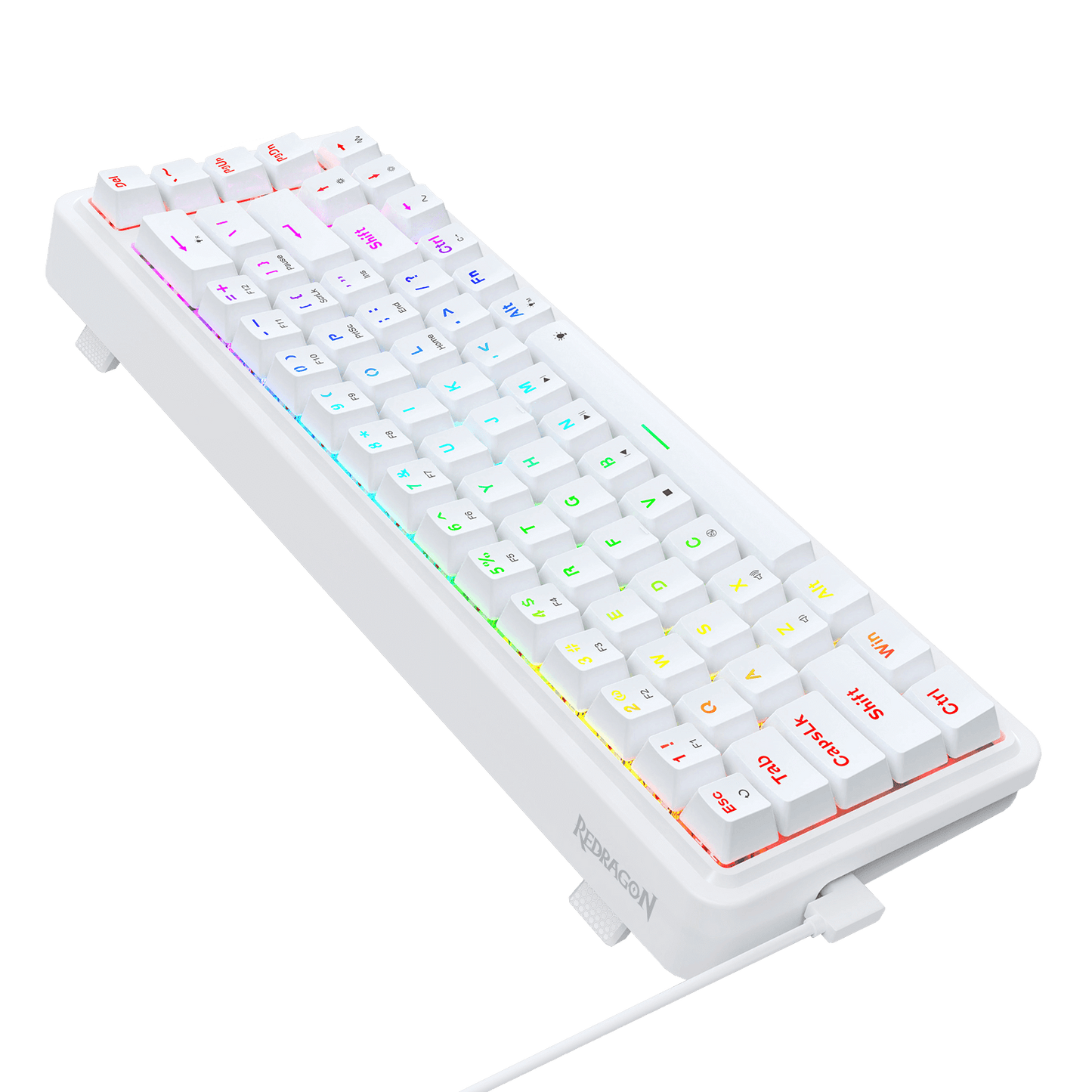 Redragon K709 65% Wired Gasket RGB Gaming Keyboard, 68 Keys Hot-Swap Compact Mechanical Keyboard w/Free-Mod Socket, 3-Layer Noise Dampening & Dedicated Arrow Keys, Quiet Custom Linear Switch