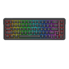 Redragon K709 65% Wired Gasket RGB Gaming Keyboard, 68 Keys Hot-Swap Compact Mechanical Keyboard w/Free-Mod Socket, 3-Layer Noise Dampening & Dedicated Arrow Keys, Quiet Custom Linear Switch