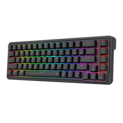 Redragon K709 65% Wired Gasket RGB Gaming Keyboard, 68 Keys Hot-Swap Compact Mechanical Keyboard w/Free-Mod Socket, 3-Layer Noise Dampening & Dedicated Arrow Keys, Quiet Custom Linear Switch