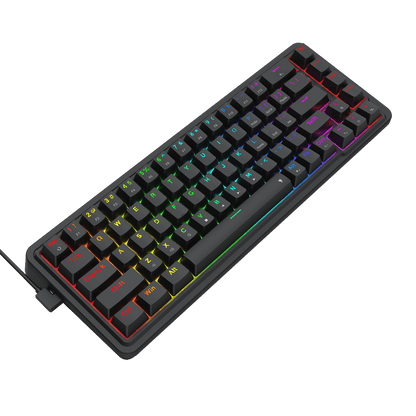 Redragon K709 65% Wired Gasket RGB Gaming Keyboard, 68 Keys Hot-Swap Compact Mechanical Keyboard w/Free-Mod Socket, 3-Layer Noise Dampening & Dedicated Arrow Keys, Quiet Custom Linear Switch