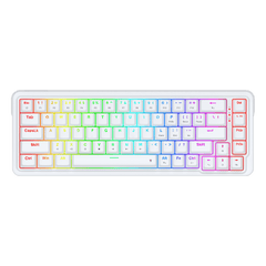 Redragon K709 65% Wired Gasket RGB Gaming Keyboard, 68 Keys Hot-Swap Compact Mechanical Keyboard w/Free-Mod Socket, 3-Layer Noise Dampening & Dedicated Arrow Keys, Quiet Custom Linear Switch