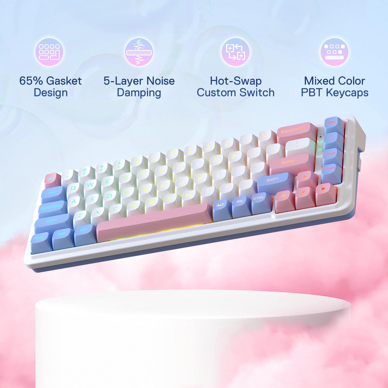Redragon NOVA K709 PRO 65% Wireless Gasket RGB Gaming Keyboard – Redragonshop