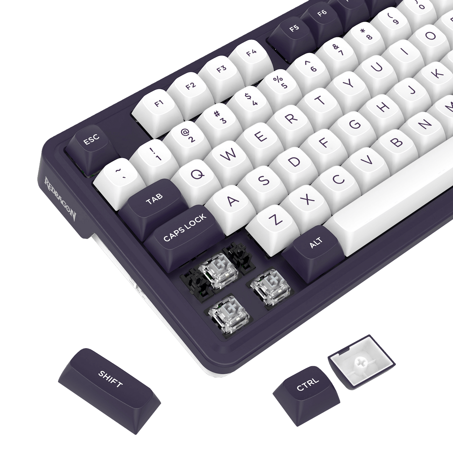 Redragon K715 PRO QMK/VIA Custom Gaming Keyboard, 81 Keys Wireless Programmable Gasket Mechanical Keyboard w/Hot-Swap Socket, Dedicated Knob Control & 5-Layer Noise Dampening, Custom Linear Switch