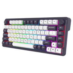 Redragon K715 PRO QMK/VIA Custom Gaming Keyboard, 81 Keys Wireless Programmable Gasket Mechanical Keyboard w/Hot-Swap Socket, Dedicated Knob Control & 5-Layer Noise Dampening, Custom Linear Switch