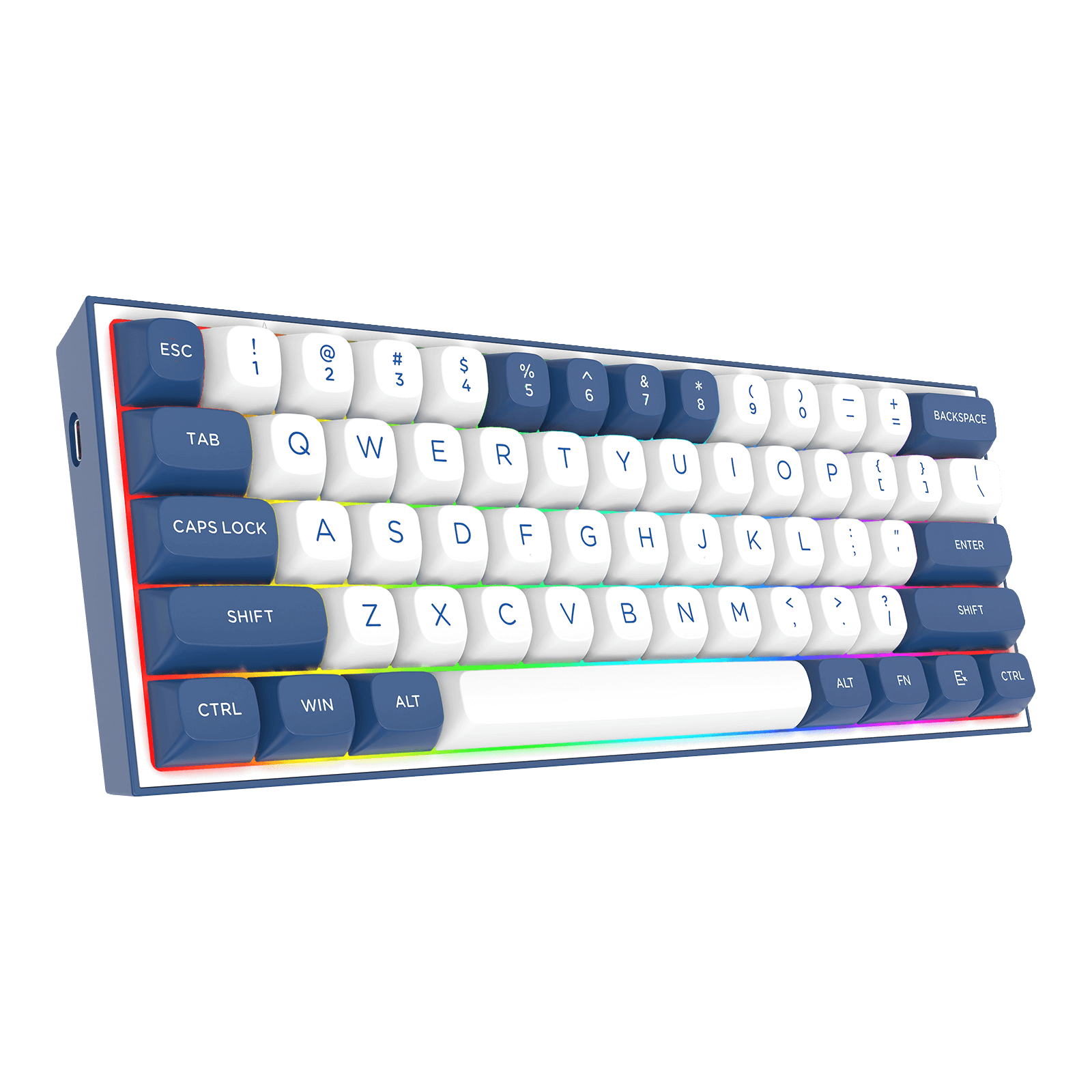 Redragon K717 PRO QMK/VIA Custom Gaming Keyboard, 61 Keys Wireless Programmable Mechanical Keyboard w/60% Compact Layout, Hot-Swap Socket, & 3-Layer Noise Dampening, Custom Linear Switch