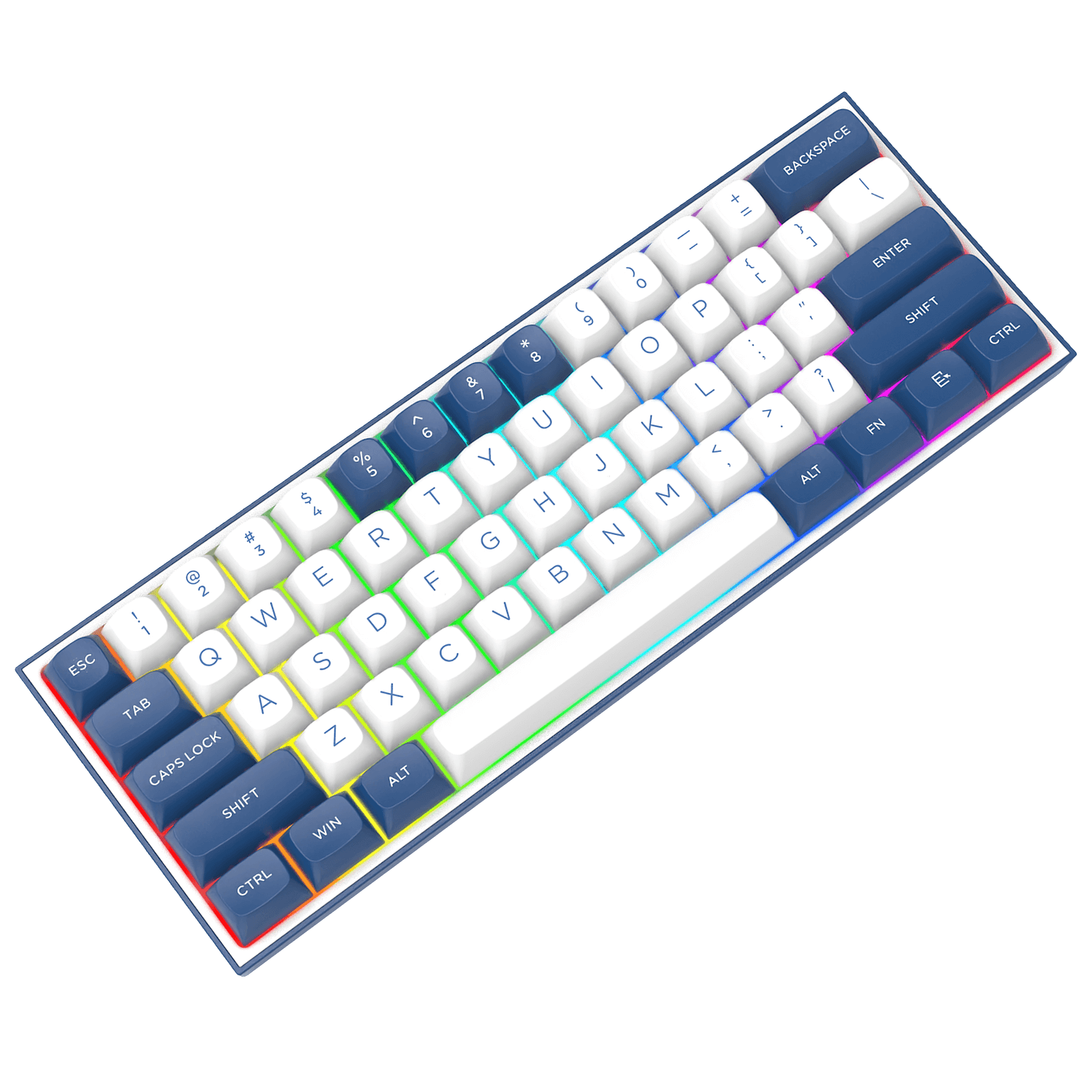 Redragon K717 PRO QMK/VIA Custom Gaming Keyboard, 61 Keys Wireless Programmable Mechanical Keyboard w/60% Compact Layout, Hot-Swap Socket, & 3-Layer Noise Dampening, Custom Linear Switch