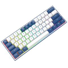 Redragon K717 PRO QMK/VIA Custom Gaming Keyboard, 61 Keys Wireless Programmable Mechanical Keyboard w/60% Compact Layout, Hot-Swap Socket, & 3-Layer Noise Dampening, Custom Linear Switch