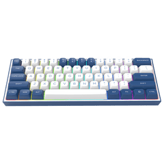 Redragon K717 PRO QMK/VIA Custom Gaming Keyboard, 61 Keys Wireless Programmable Mechanical Keyboard w/60% Compact Layout, Hot-Swap Socket, & 3-Layer Noise Dampening, Custom Linear Switch