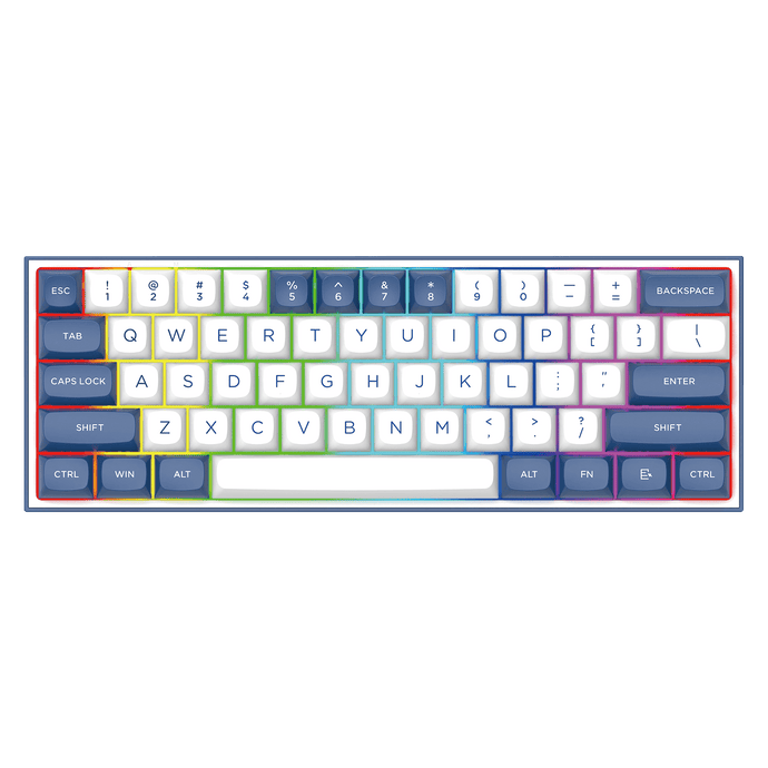 Redragon K717 PRO QMK/VIA Custom Gaming Keyboard, 61 Keys Wireless Programmable Mechanical Keyboard w/60% Compact Layout, Hot-Swap Socket, & 3-Layer Noise Dampening, Custom Linear Switch