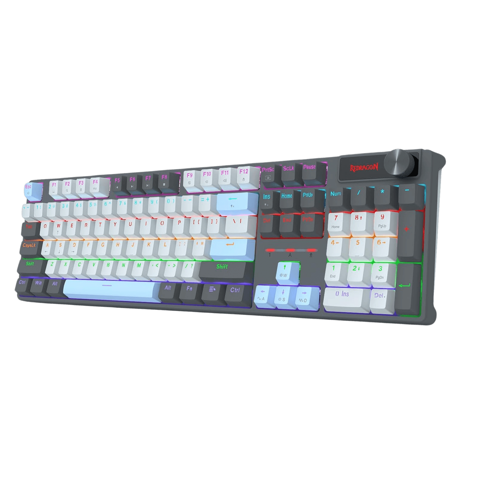 Redragon CAESURA K718 104 Keys Rainbow Backlit Wired Mechanical Keyboard