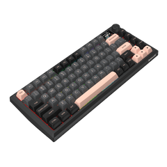 Redragon K720 Wireless CNC Gasket Gaming Keyboard w/Hype Screen & Knob, 81 Keys Mechanical Keyboard, Smart 1.14’’ TFT Info Display, 5-Layer Noise Dampening, Custom Linear Switch, Dawn Sakura Color