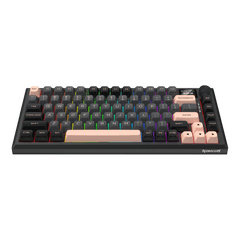 Redragon K720 Wireless CNC Gasket Gaming Keyboard w/Hype Screen & Knob, 81 Keys Mechanical Keyboard, Smart 1.14’’ TFT Info Display, 5-Layer Noise Dampening, Custom Linear Switch, Dawn Sakura Color