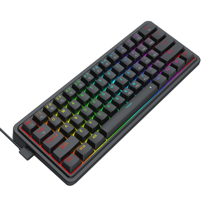 Redragon K722 60% Wired Gasket RGB Gaming Keyboard, 61 Keys Hot-Swap Compact Mechanical Keyboard w/Free-Mod Socket, 3-Layer Noise Dampening, Quiet Custom Linear Switch