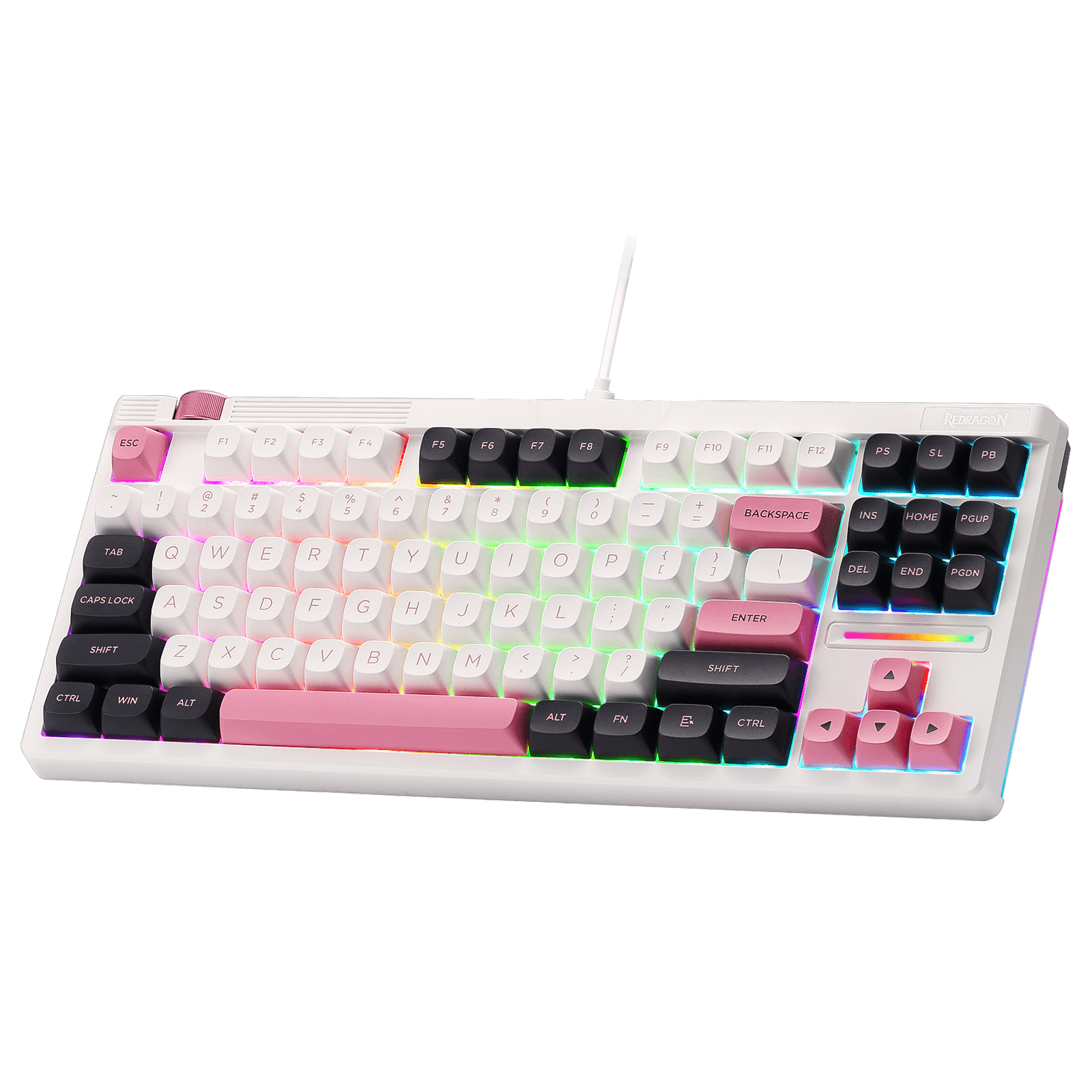 Redragon OTIIM K729 80% TKL Wired Gasket Keyboard w/ Knob & RGB