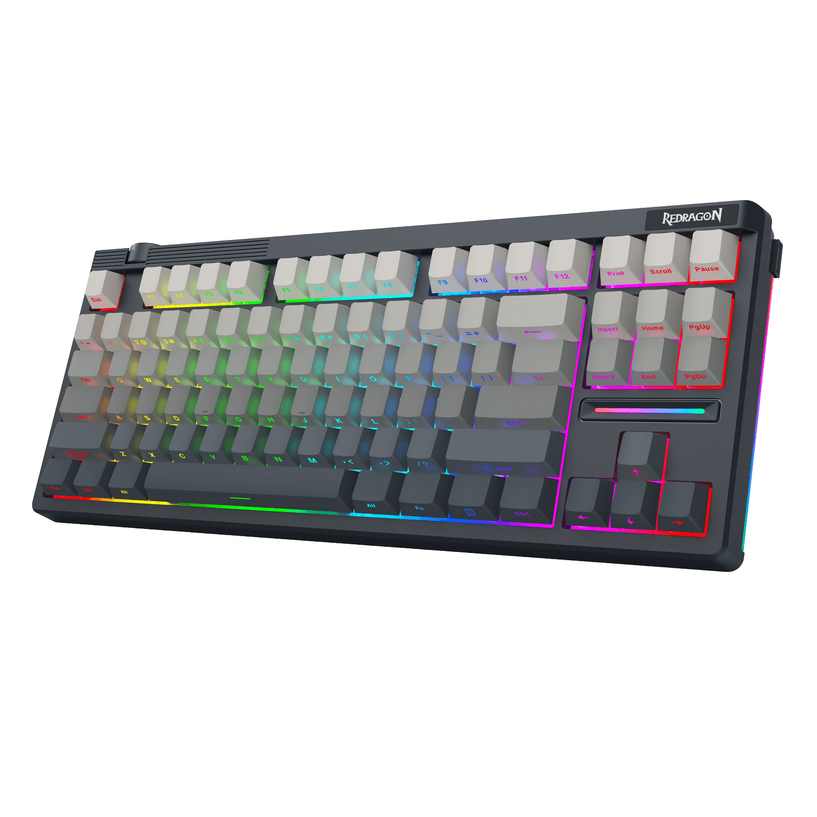 Redragon K729 PRO 80% Wireless Gasket RGB Gaming Keyboard, 3-Mode TKL Mechanical Keyboard w/Knob Control, Gradient PBT Keycaps, Hot-Swap South-Facing Socket & 5-Layer Dampener, Custom Silent Switch |show