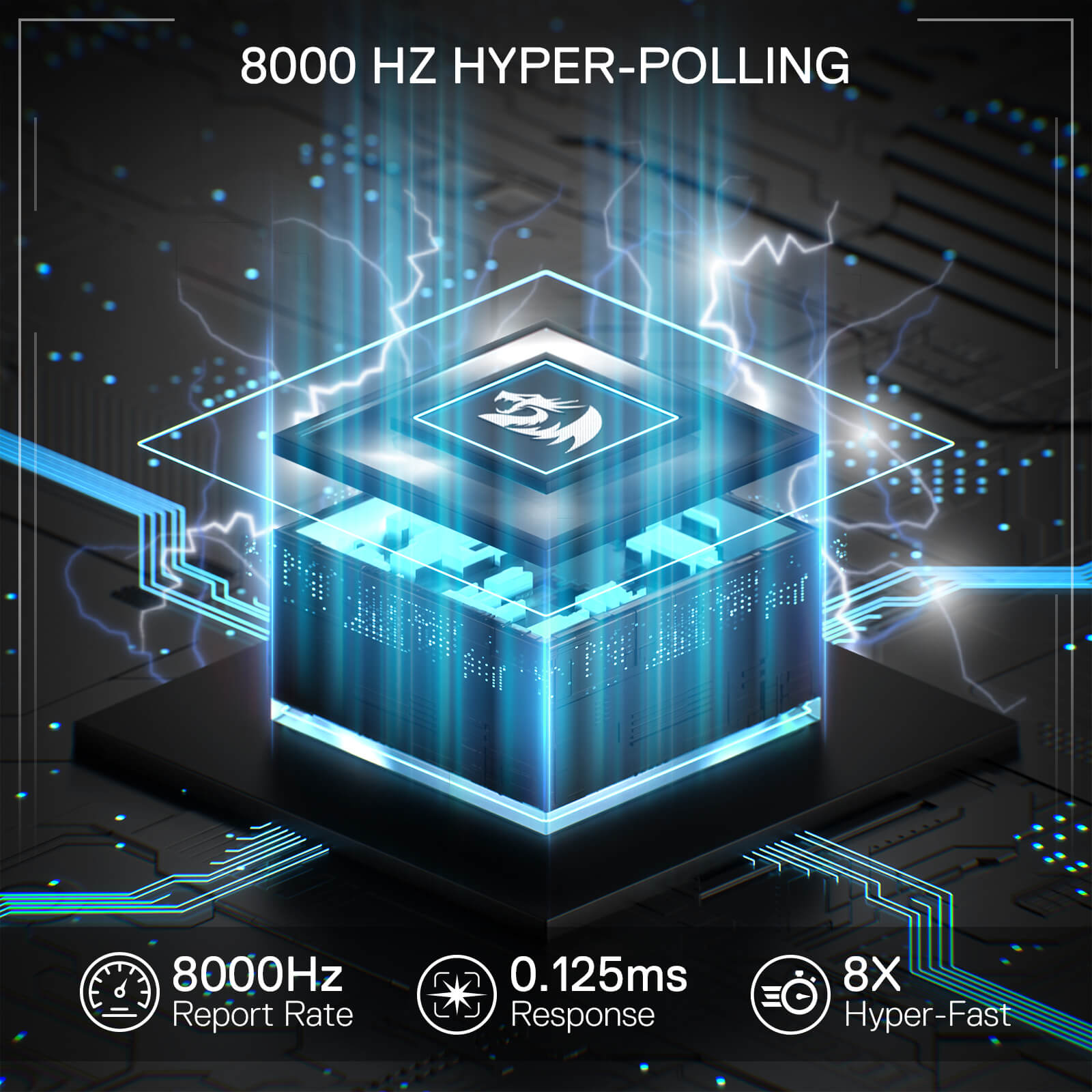 Redragon K735 Rapid Trigger Wired Gaming Keyboard, 90% 94 Keys Mechanical Keyboard w/Hyper-Fast Actuation, Dedicated Magnetic Switch, Actuation Point Adjustable, 8K Hz Polling Rate