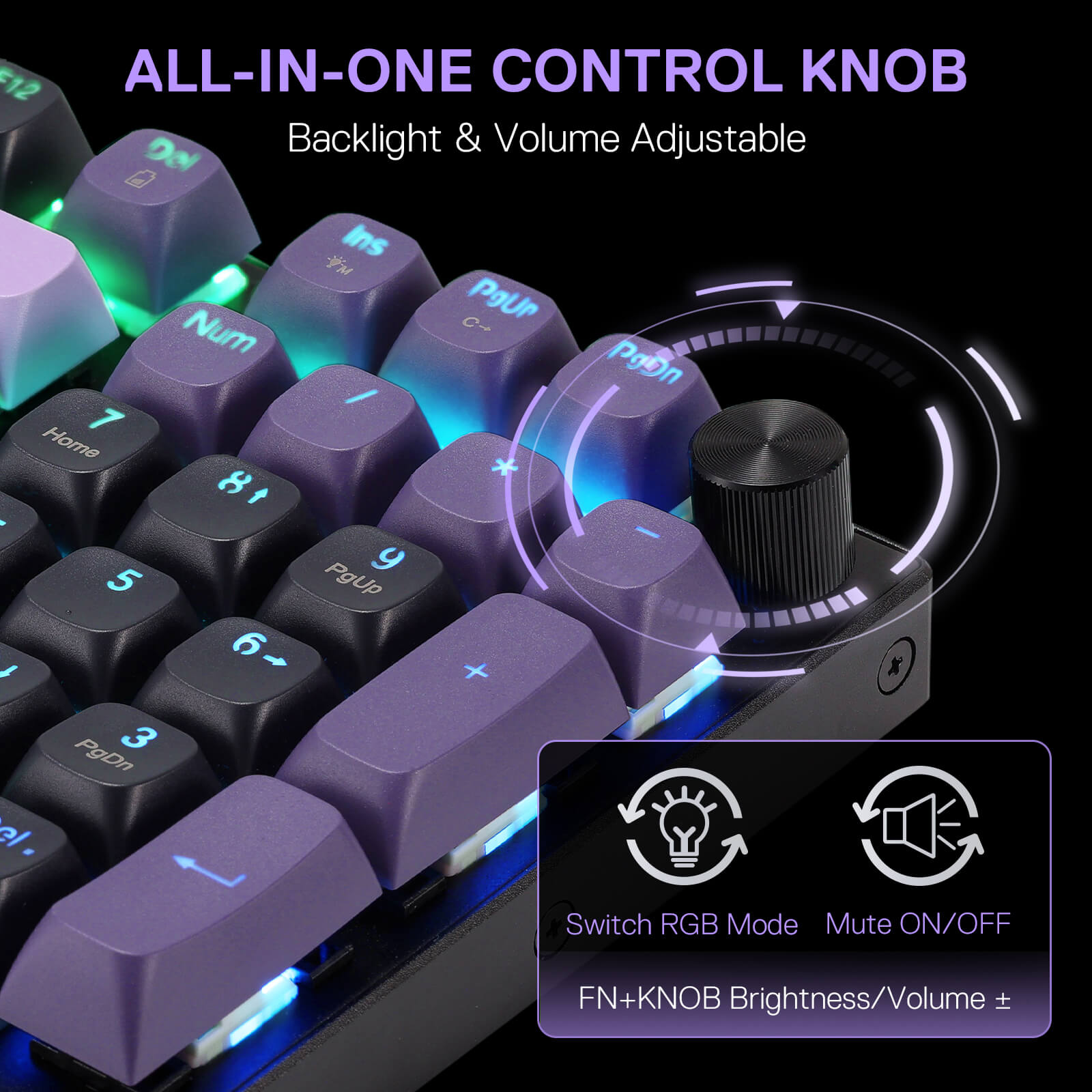 Redragon DHARMA K740 Tri-Mode 98 Keys Aluminum Mechanical Keyboard